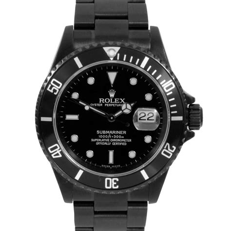 rolex submariner all black price